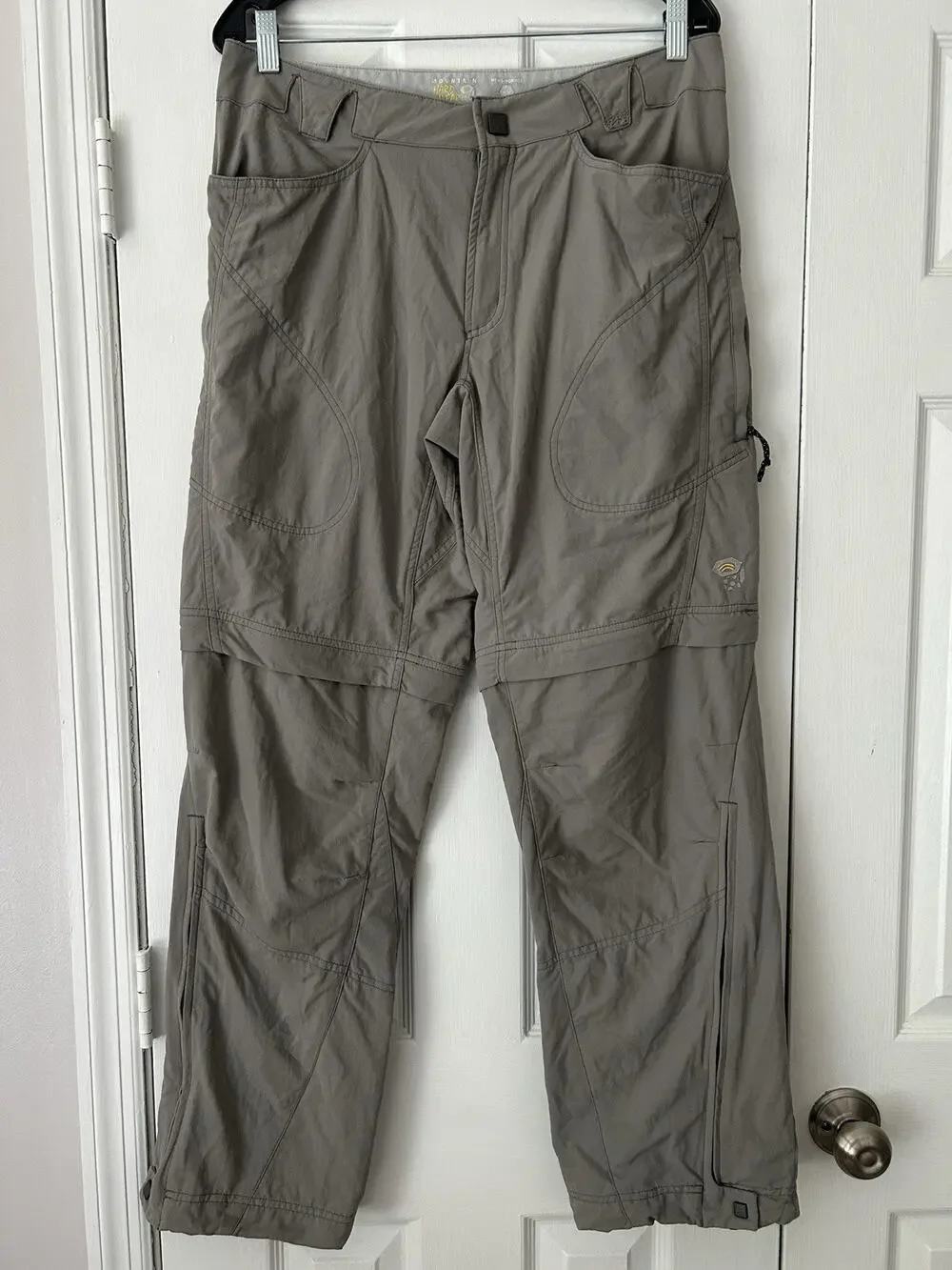 Mountain Hardwear Convertible Zip Off Hiking Pants Men’s M Regular Gray Nylon